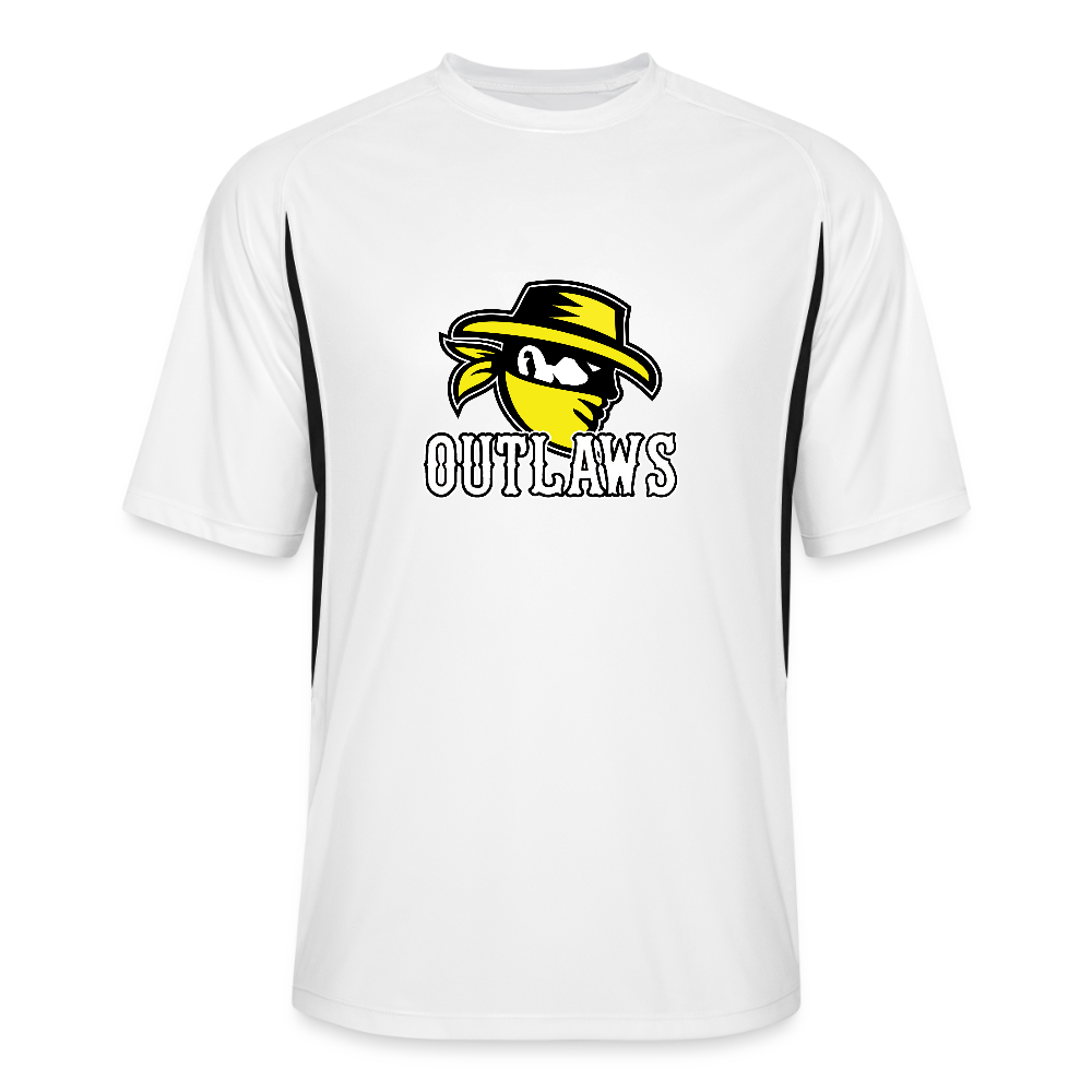 Outlaws Men’s Cooling Performance Color Blocked Jersey - white/black