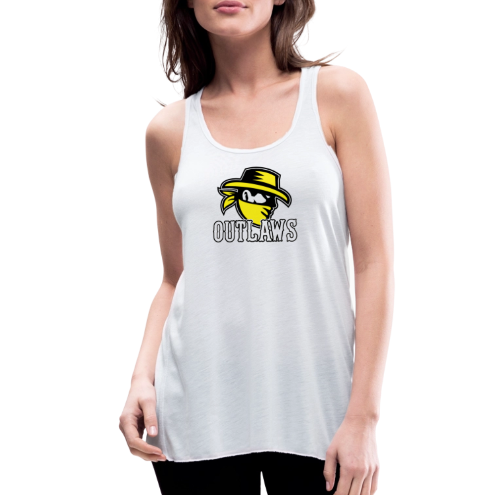 Outlaws Women's Flowy Tank Top by Bella - white
