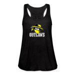 Load image into Gallery viewer, Outlaws Women's Flowy Tank Top by Bella - black