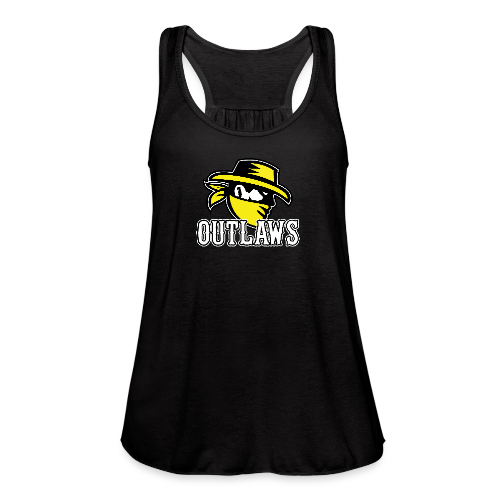 Outlaws Women's Flowy Tank Top by Bella - black