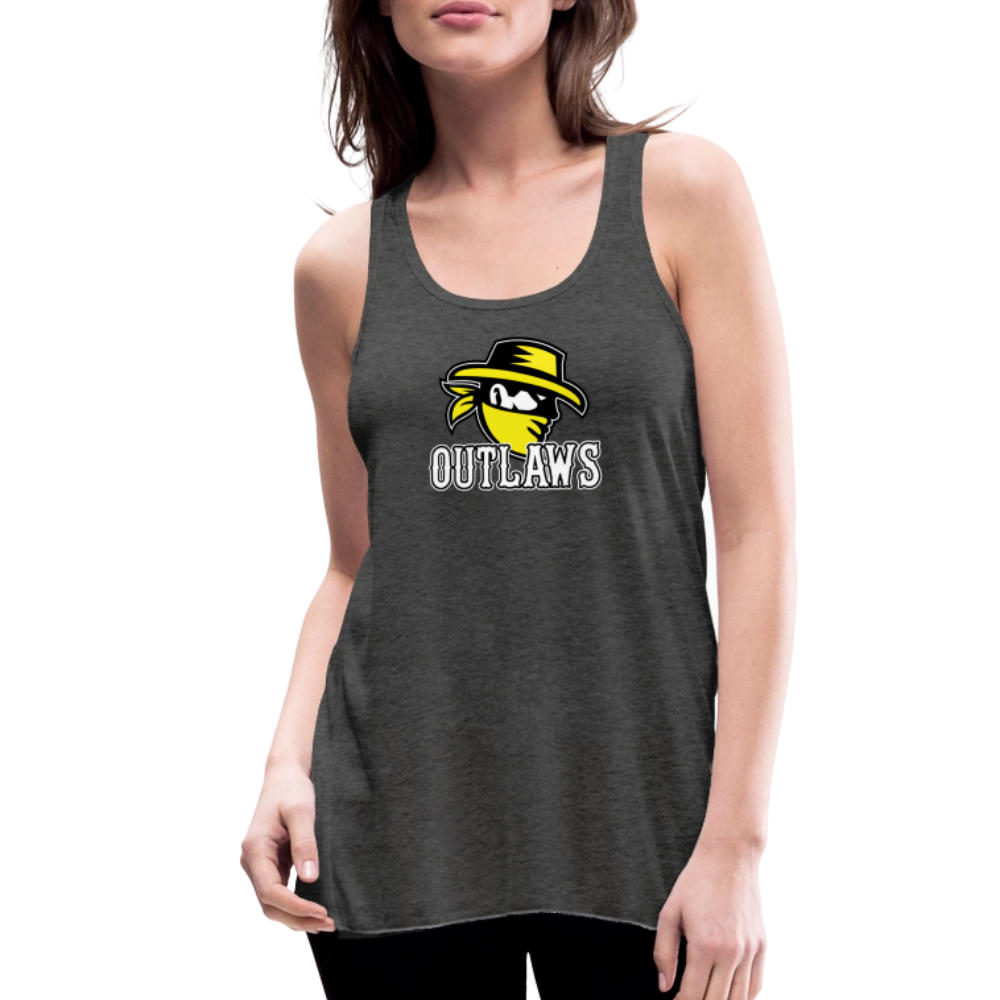 Outlaws Women's Flowy Tank Top by Bella - deep heather