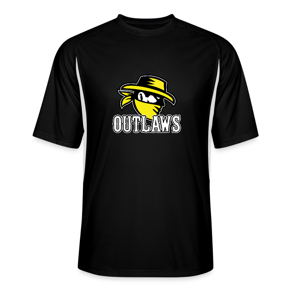 Outlaws Men’s Cooling Performance Color Blocked Jersey - black/white