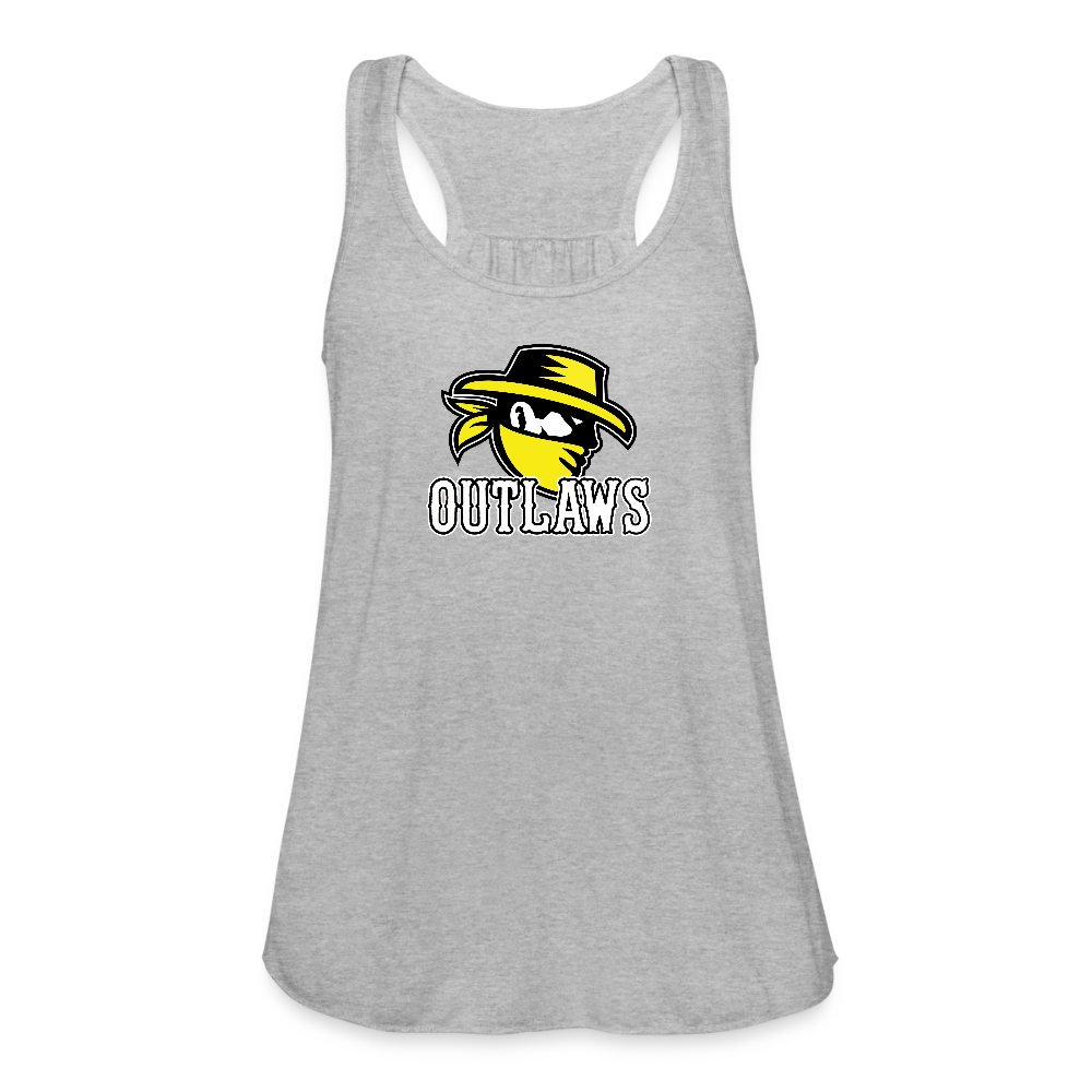 Outlaws Women's Flowy Tank Top by Bella - heather gray