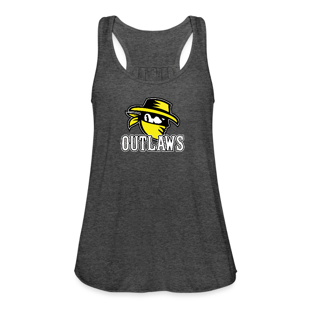 Outlaws Women's Flowy Tank Top by Bella - deep heather