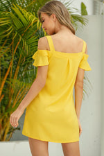 Load image into Gallery viewer, Cold-Shoulder Mini Dress