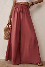Load image into Gallery viewer, Smocked Paperbag Waist Wide Leg Pants