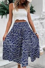 Load image into Gallery viewer, Ditsy Floral Slit High Waist Skirt