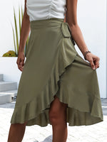 Load image into Gallery viewer, Tied Ruffled Skirt