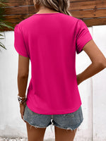 Load image into Gallery viewer, Strappy V-Neck Petal Sleeve Top