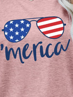 Load image into Gallery viewer, US Flag Glasses Graphic Tee