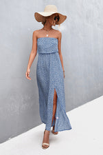 Load image into Gallery viewer, Strapless Split Maxi Dress