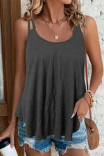 Load image into Gallery viewer, Scoop Neck Double-Strap Cami