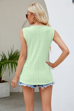 Load image into Gallery viewer, Spliced Lace V-Neck Tank