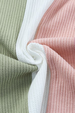 Load image into Gallery viewer, Multicolored Striped Waffle-Knit Sleeveless Tank