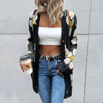 Load image into Gallery viewer, Floral Button Down Longline Cardigan