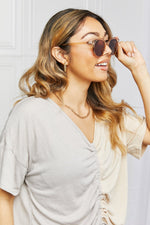 Load image into Gallery viewer, Round Full Rim Polycarbonate Frame Sunglasses