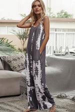 Load image into Gallery viewer, Tie-Dye Spaghetti Strap Jumpsuit with Pockets