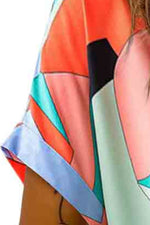 Load image into Gallery viewer, Printed V-Neck Short Sleeve Blouse