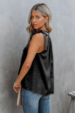 Load image into Gallery viewer, Printed Tied Grecian Neck Tank