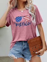 Load image into Gallery viewer, US Flag Glasses Graphic Tee