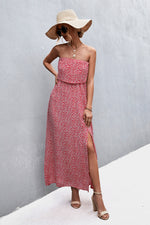 Load image into Gallery viewer, Strapless Split Maxi Dress