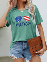 Load image into Gallery viewer, US Flag Glasses Graphic Tee
