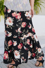 Load image into Gallery viewer, Plus Size Floral High-Rise Skirt