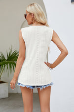 Load image into Gallery viewer, Spliced Lace V-Neck Tank