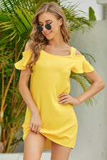 Load image into Gallery viewer, Cold-Shoulder Mini Dress