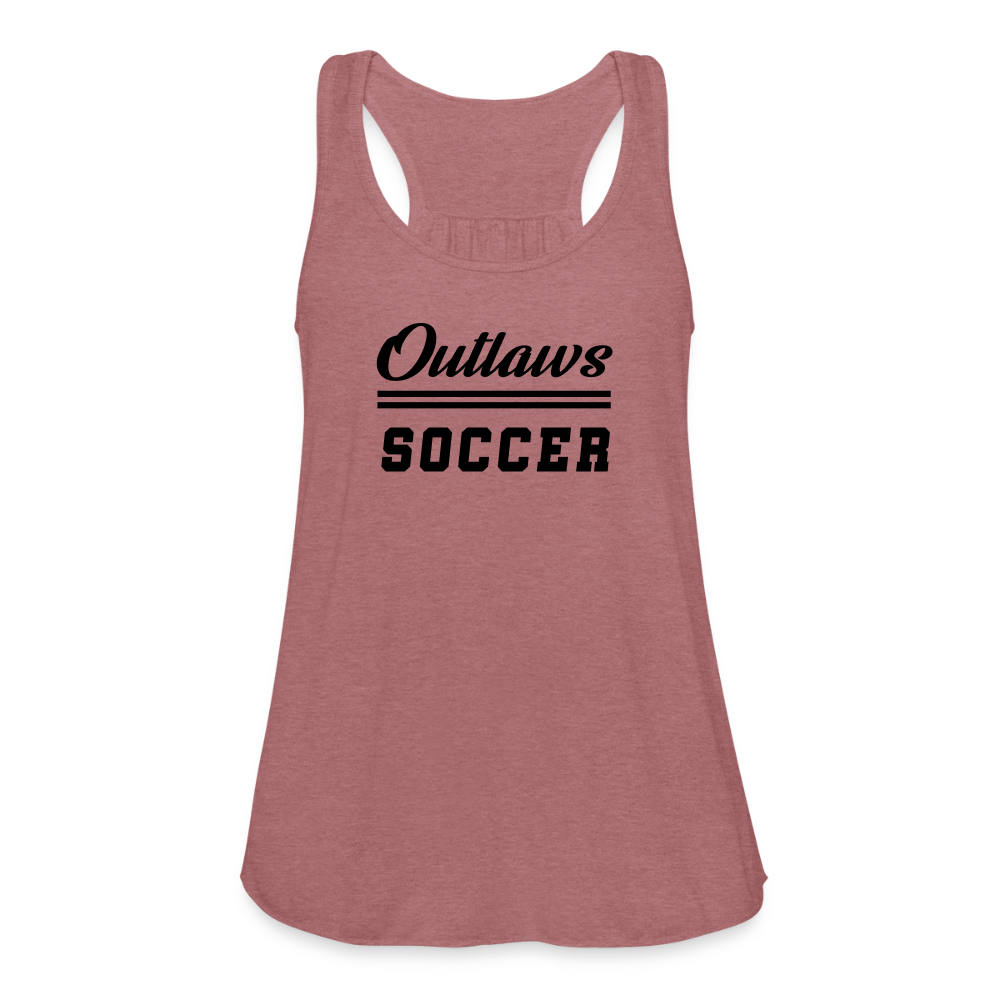 Outlaws Women's Flowy Tank Top by Bella - mauve