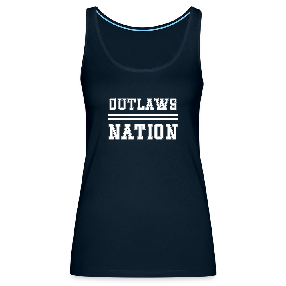 Outlaws Women’s Premium Tank Top - deep navy
