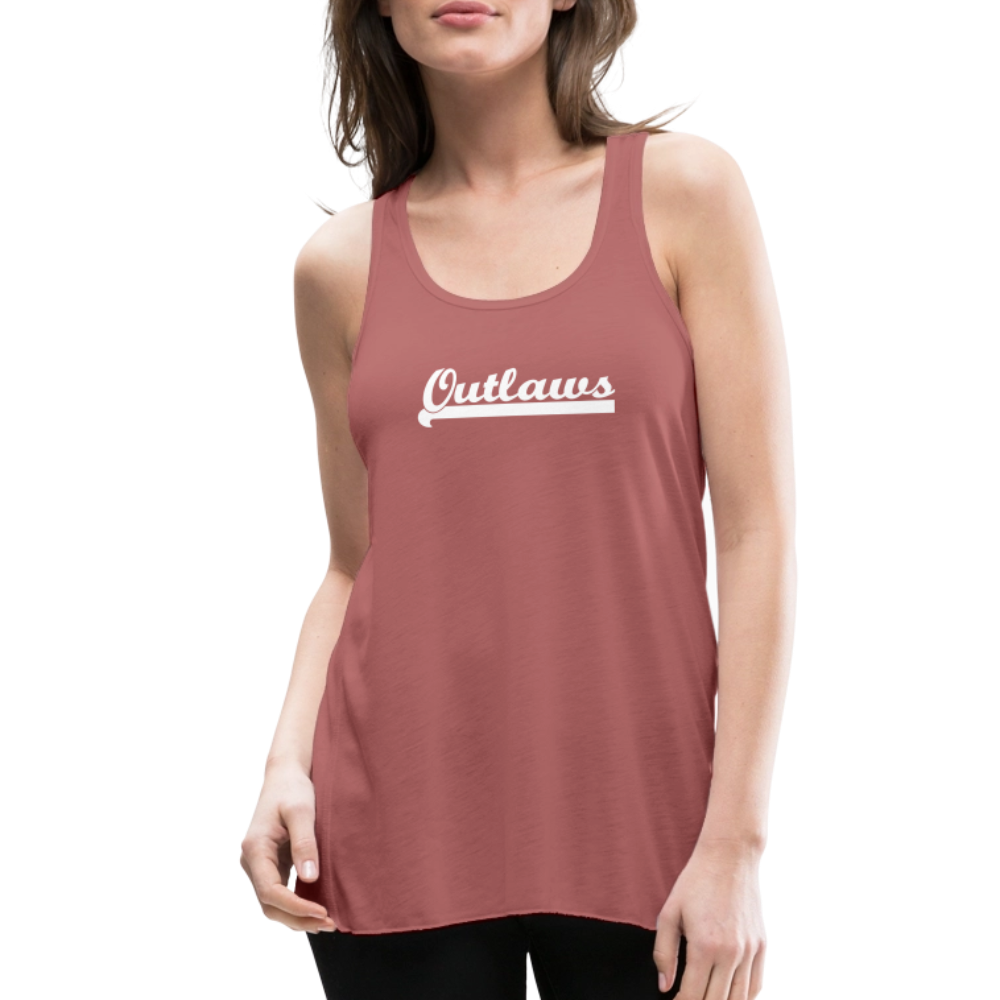 Outlaws Women's Flowy Tank Top by Bella - mauve