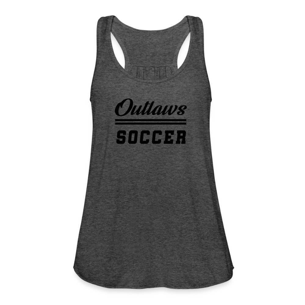 Outlaws Women's Flowy Tank Top by Bella - deep heather