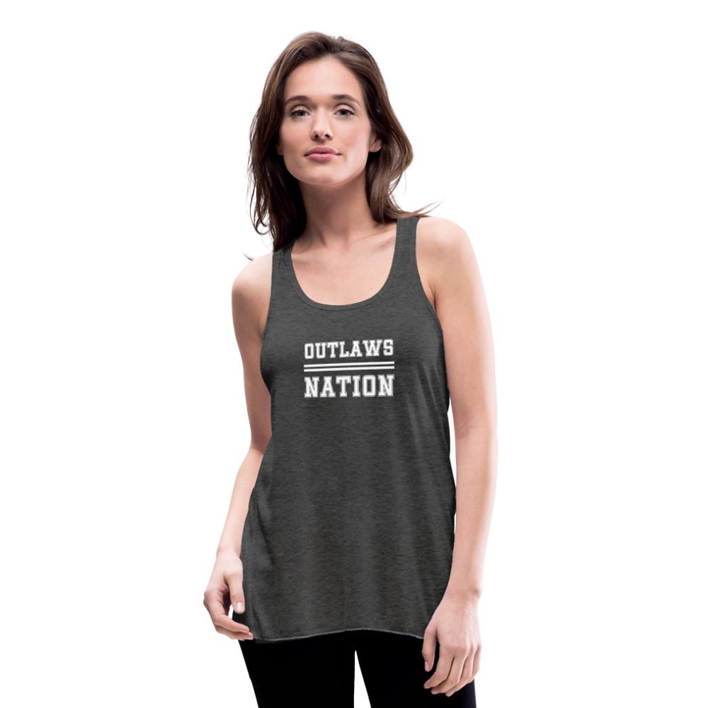 Outlaws Women's Flowy Tank Top by Bella - deep heather
