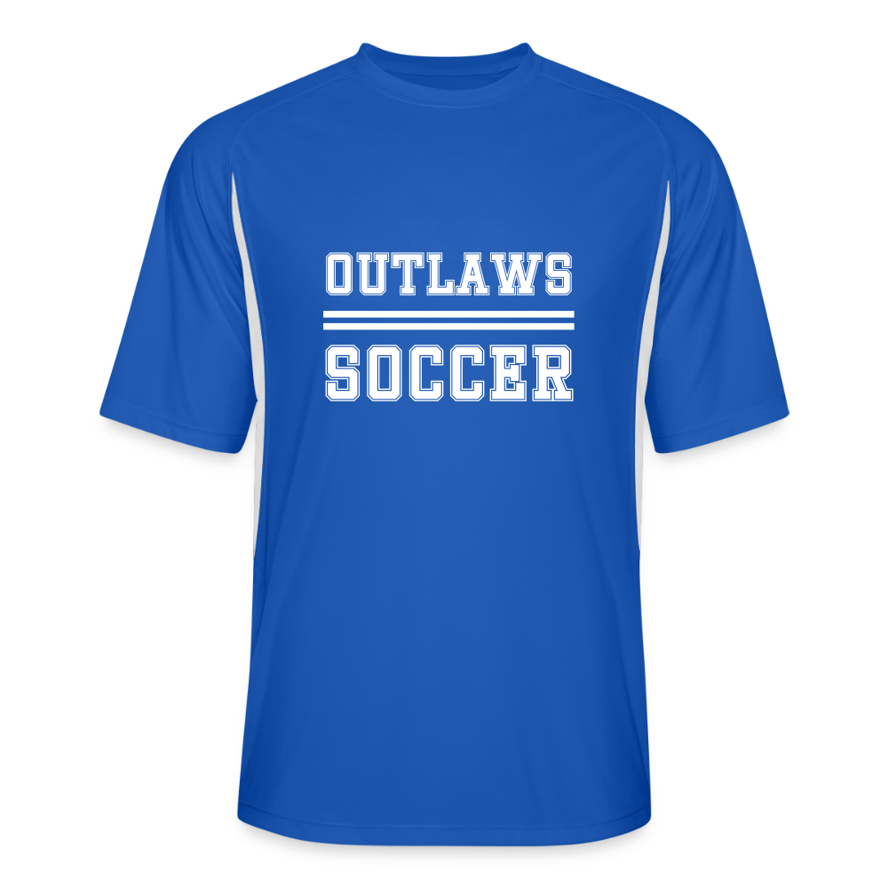 Outlaws Men’s Cooling Performance Color Blocked Jersey - royal/white