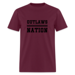 Load image into Gallery viewer, Outlaws Nation Unisex Classic T-Shirt - burgundy
