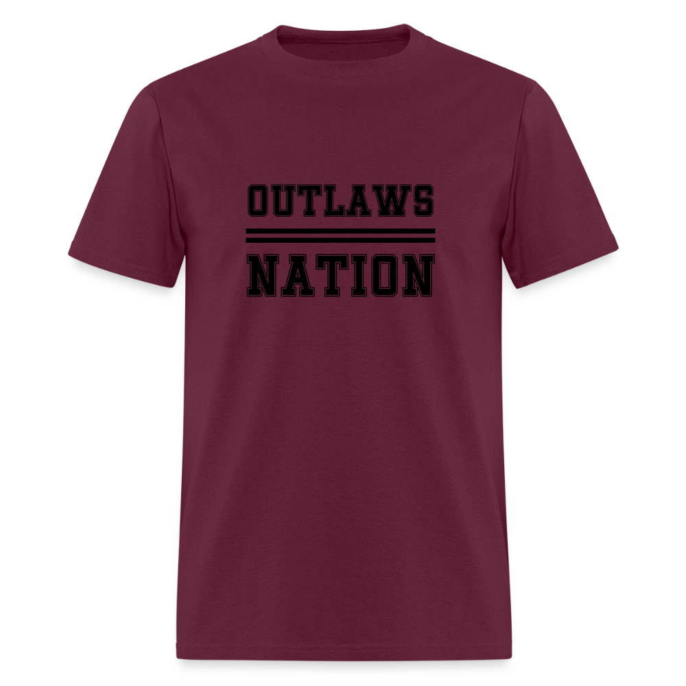 Outlaws Nation Unisex Classic T-Shirt - burgundy