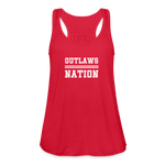 Load image into Gallery viewer, Outlaws Women&#39;s Flowy Tank Top by Bella - red
