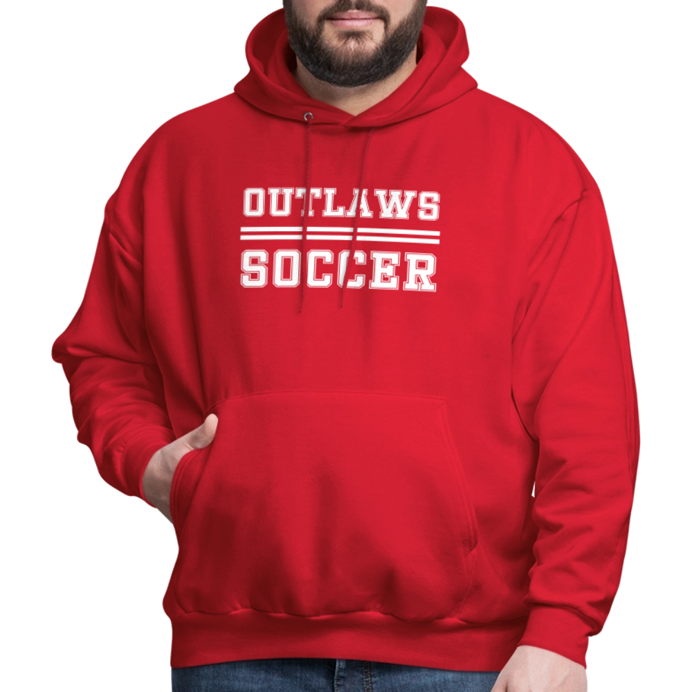Outlaws Men's Hoodie - red