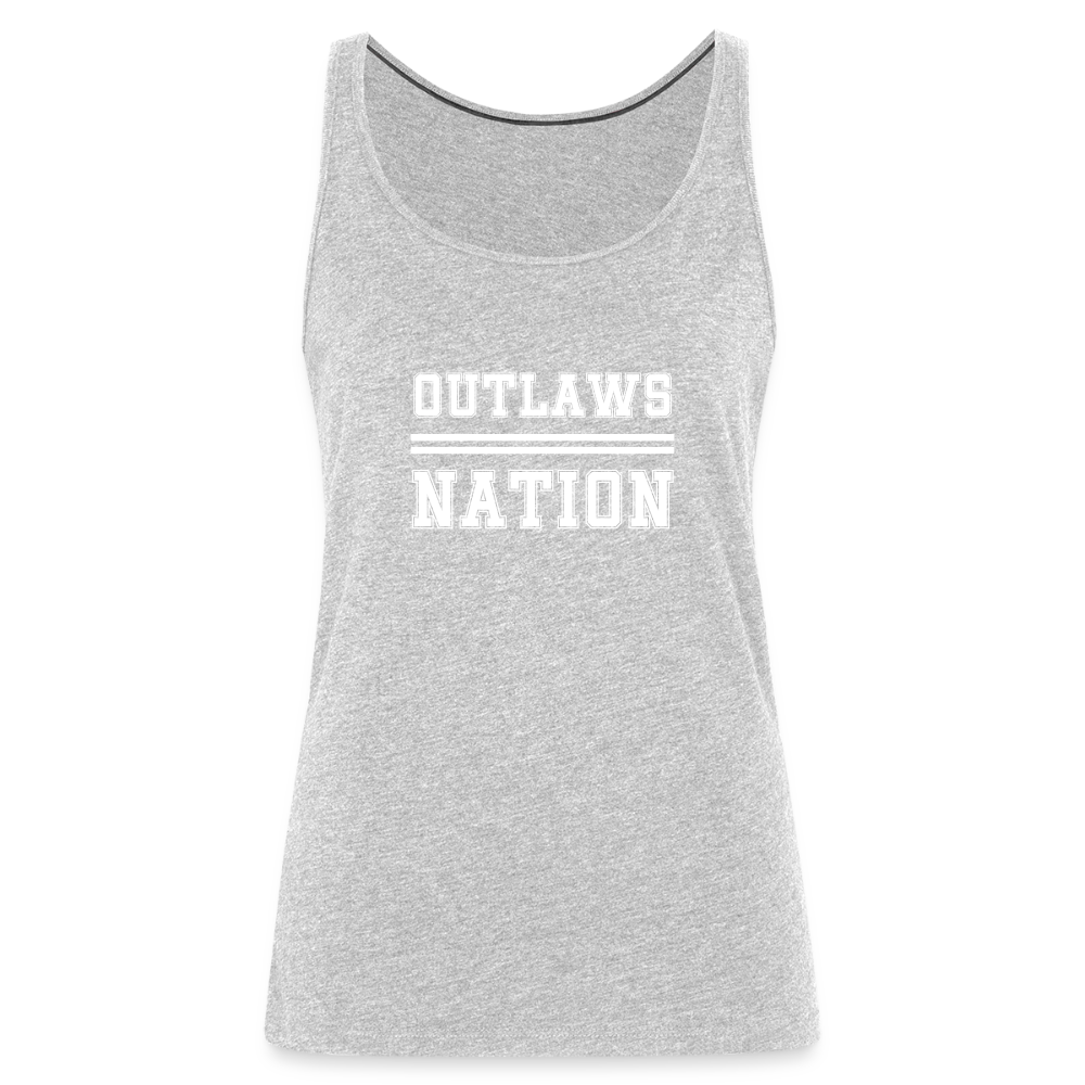 Outlaws Women’s Premium Tank Top - heather gray