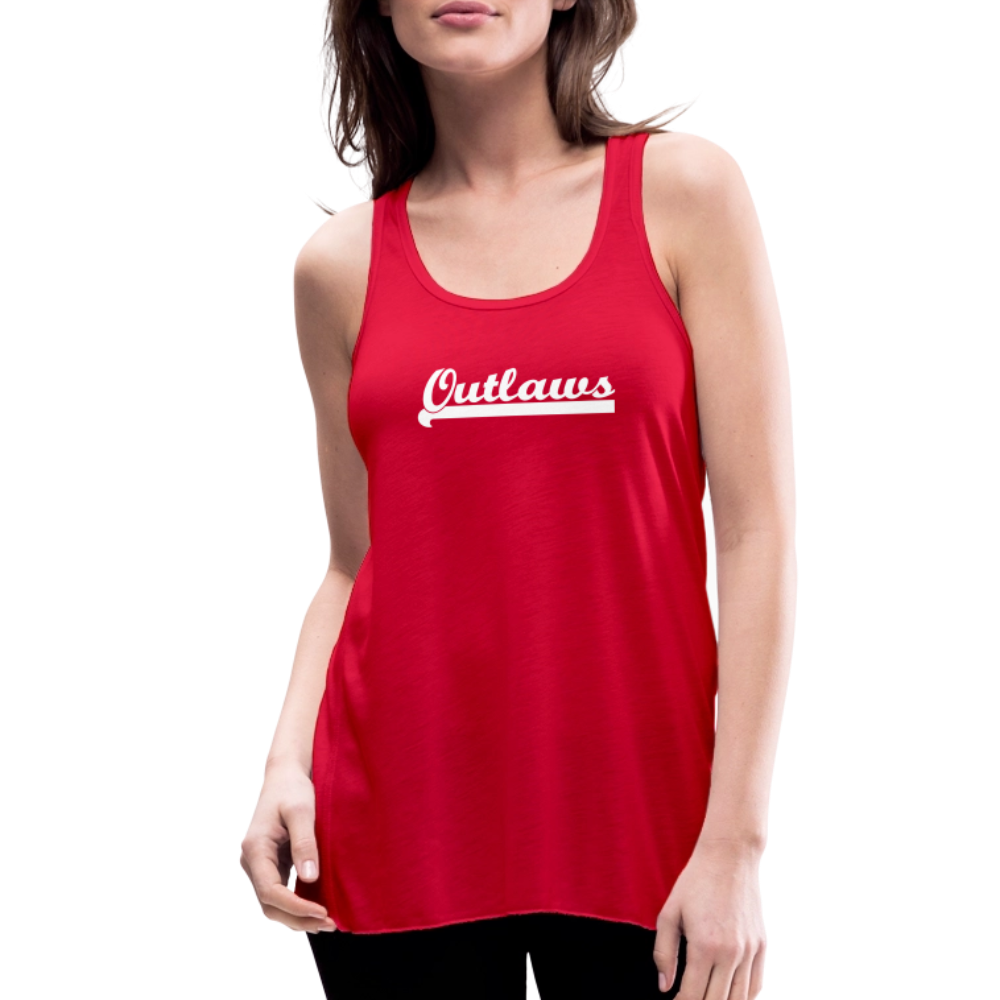 Outlaws Women's Flowy Tank Top by Bella - red