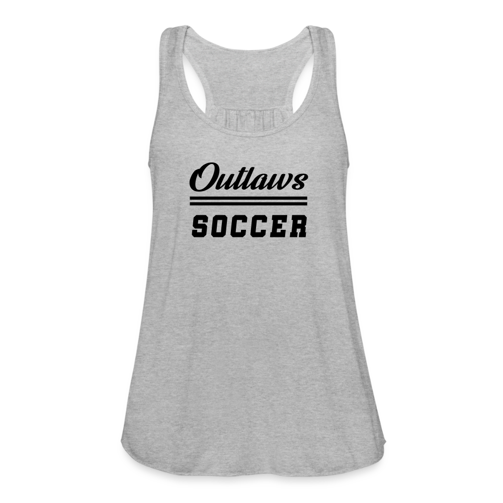 Outlaws Women's Flowy Tank Top by Bella - heather gray