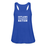 Load image into Gallery viewer, Outlaws Women&#39;s Flowy Tank Top by Bella - royal blue
