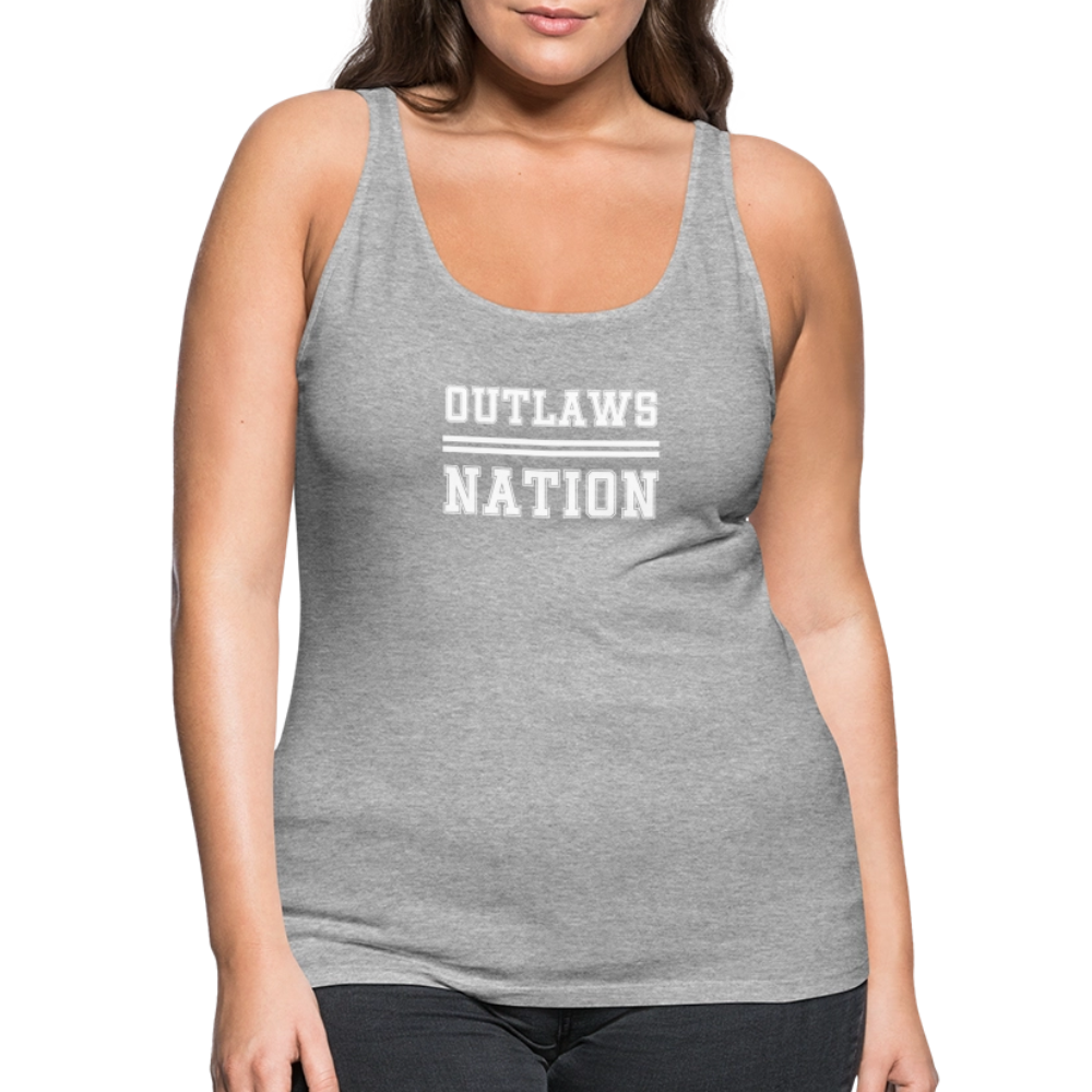 Outlaws Women’s Premium Tank Top - heather gray