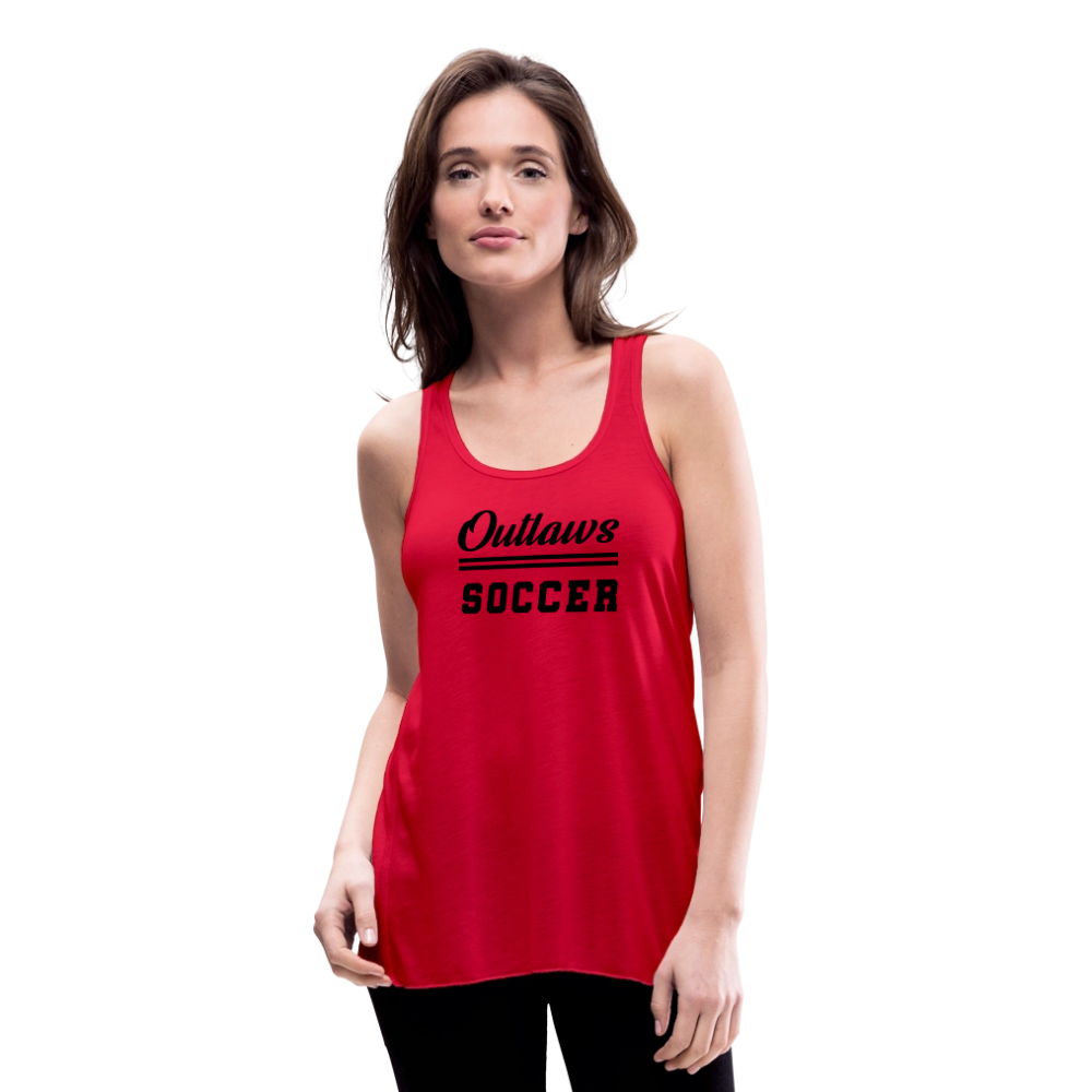 Outlaws Women's Flowy Tank Top by Bella - red
