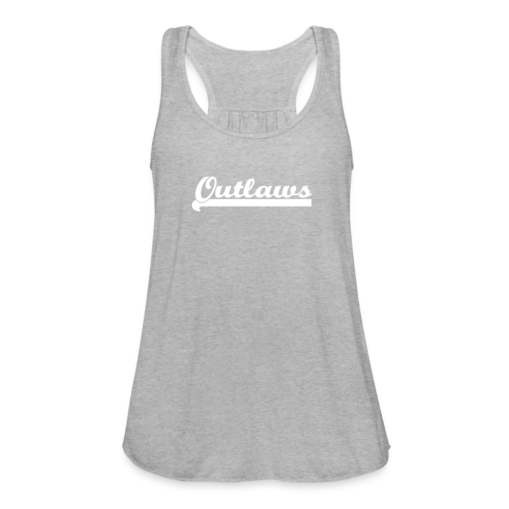 Outlaws Women's Flowy Tank Top by Bella - heather gray