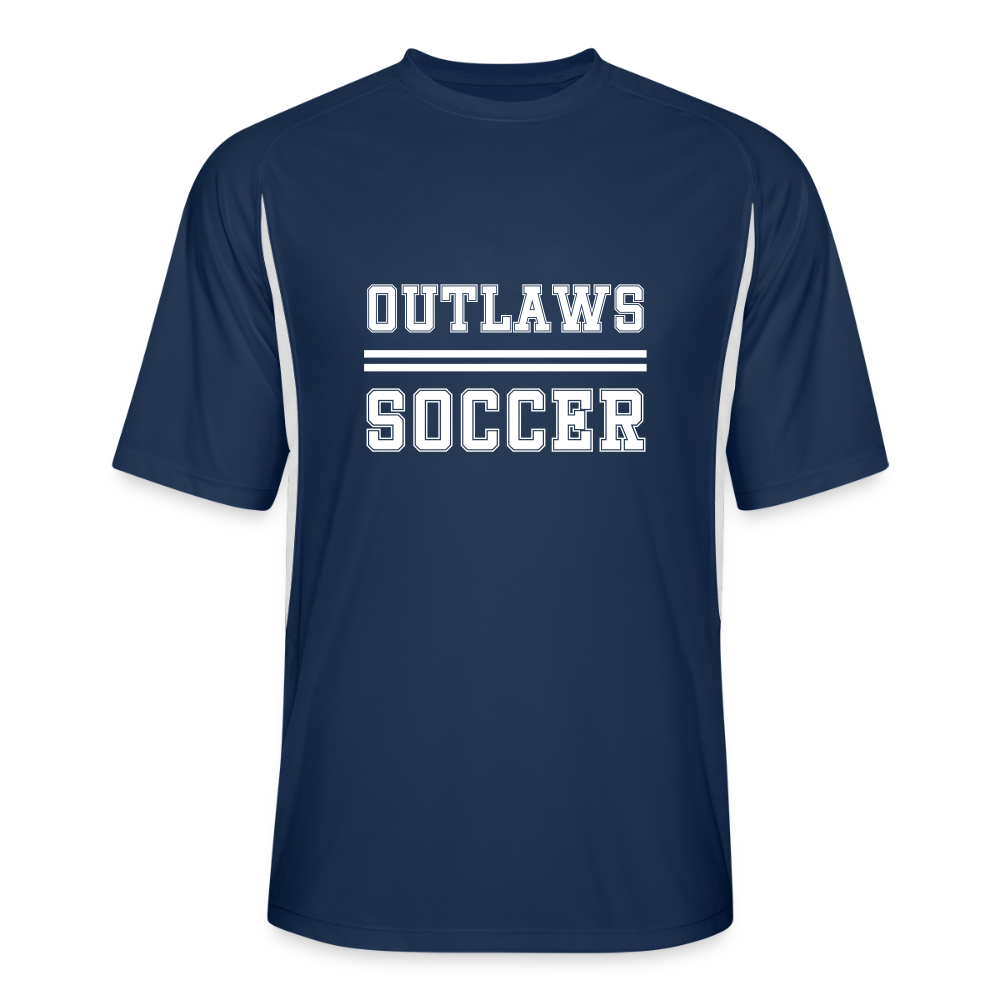 Outlaws Men’s Cooling Performance Color Blocked Jersey - navy/white