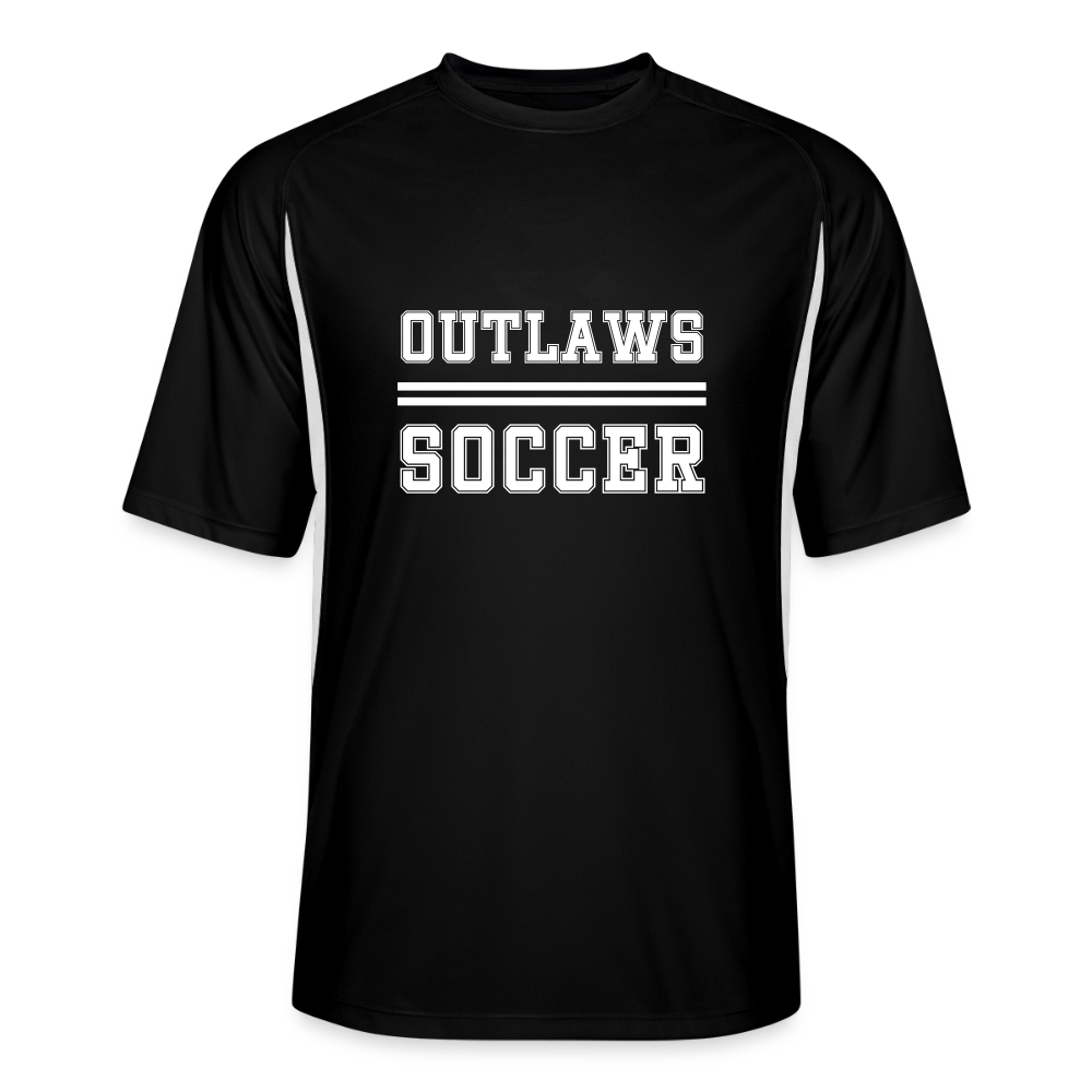 Outlaws Men’s Cooling Performance Color Blocked Jersey - black/white