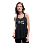 Load image into Gallery viewer, Outlaws Women&#39;s Flowy Tank Top by Bella - black
