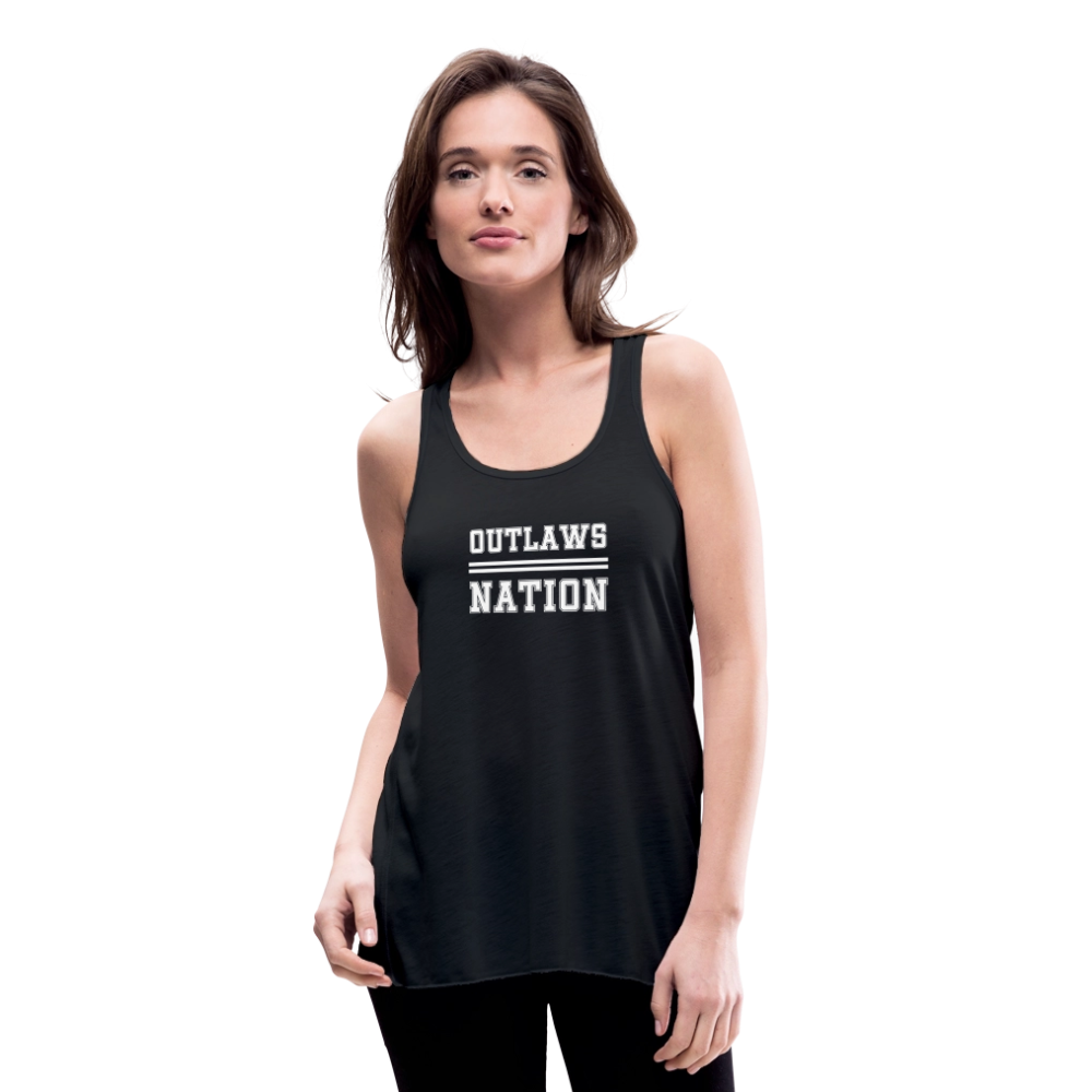 Outlaws Women's Flowy Tank Top by Bella - black